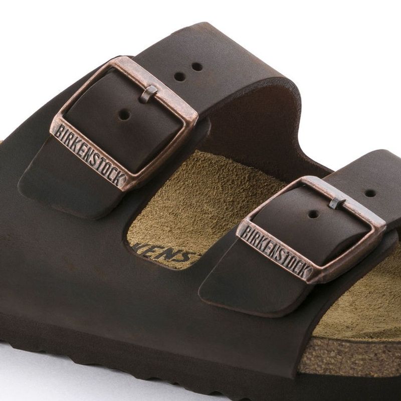 Birkenstock Arizona Habana oljet skinn smal