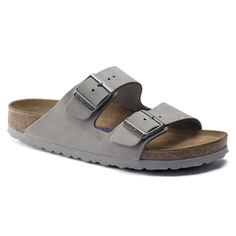 Birkenstock Arizona SFB LENB Dove Gray skinn smal