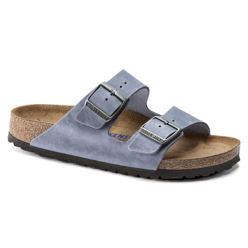 Birkenstock Arizona SFB LEOI Oiled Leather DustyBlue smal