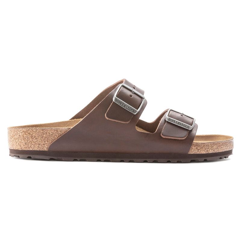 Birkenstock Arizona Vintage Wood Roast Grip Natur skinn normal