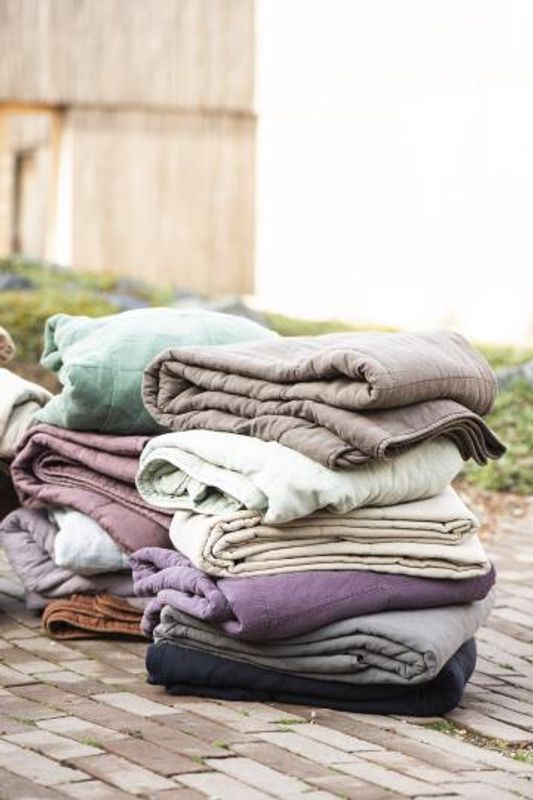 IB Laursen Vintage Quilt misty jade 130x180