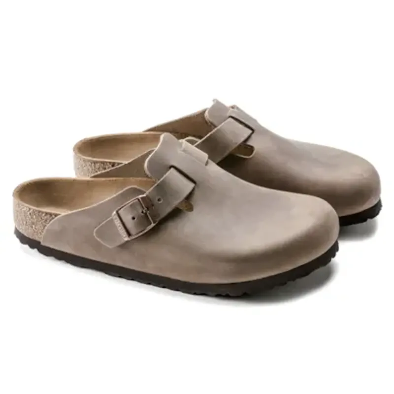 Birkenstock Boston Tabacco oljet skinn smal