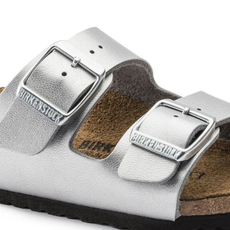 Birkenstock Arizona Silver Birko-flor