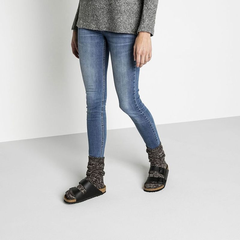 Birkenstock Arizona Svart skinn - smal