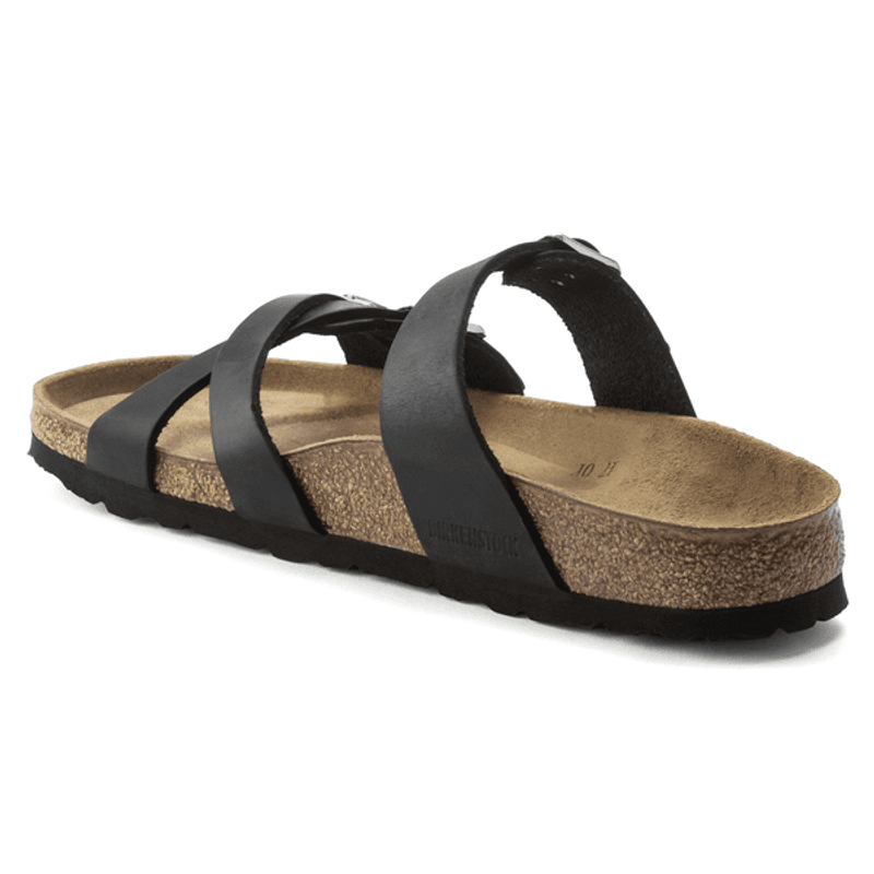 Birkenstock Franca naturlig oljet skinn svart normal