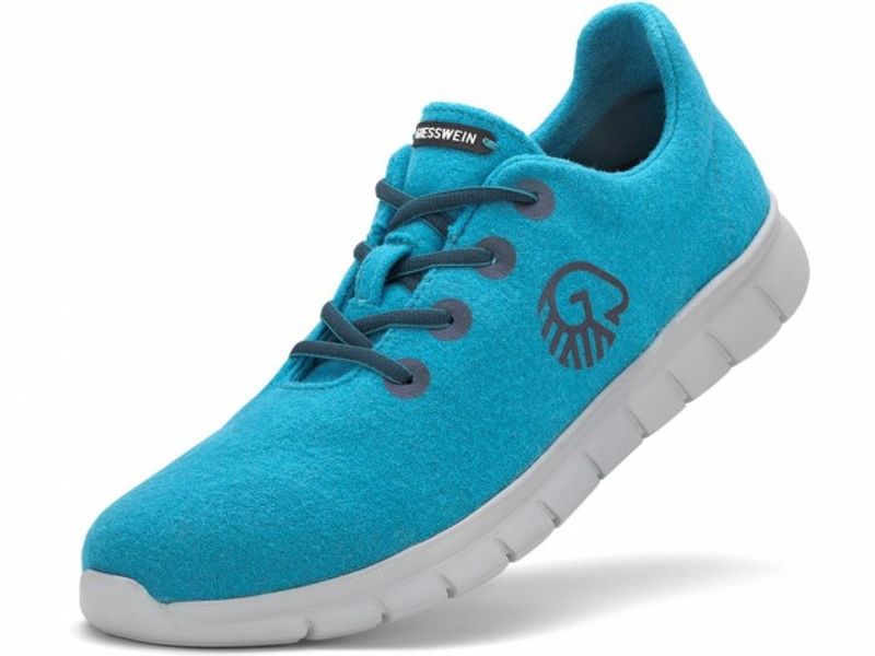 Merino Runner Dame turkis - merino ull