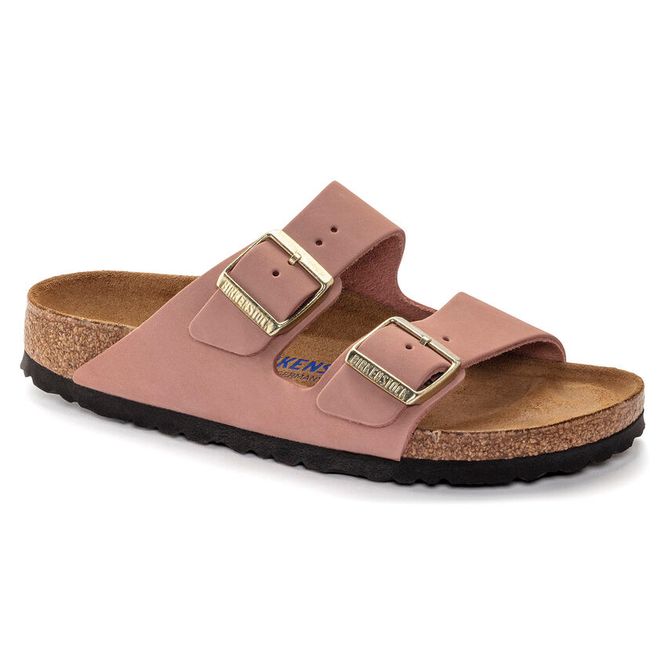 Hovedbilde Birkenstock Arizona SFB Old Rose skinn smal myk