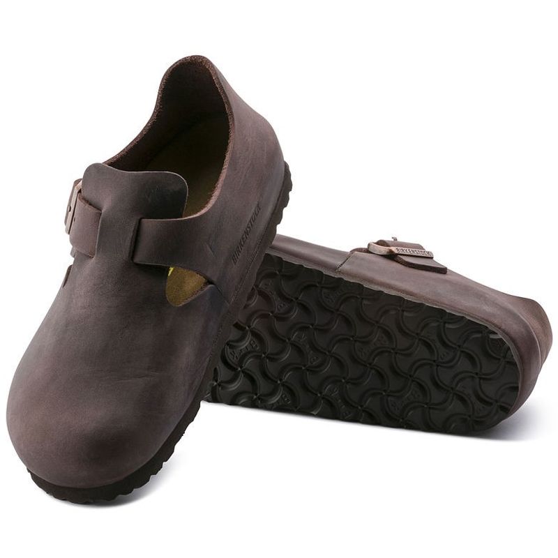 Birkenstock London Habana oljet skinn normal