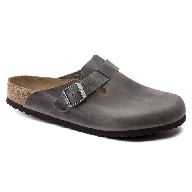 Hovedbilde Birkenstock Boston SFB Iron oljet skinn normal ...