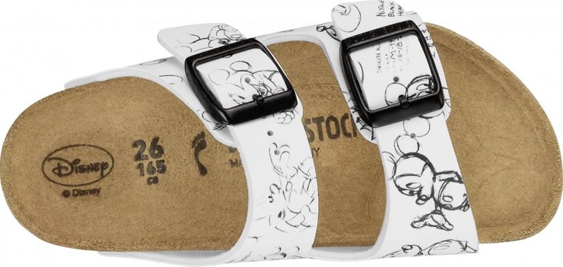Birkenstock Arizona Mickey heritage svart og hvit