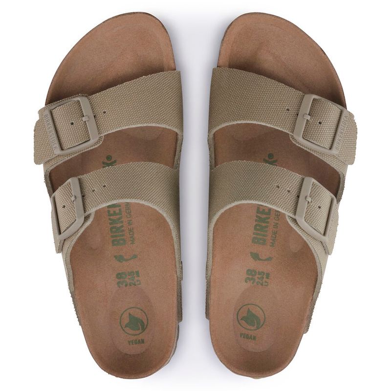 Birkenstock Arizona Vegan textile Faded Khaki smal