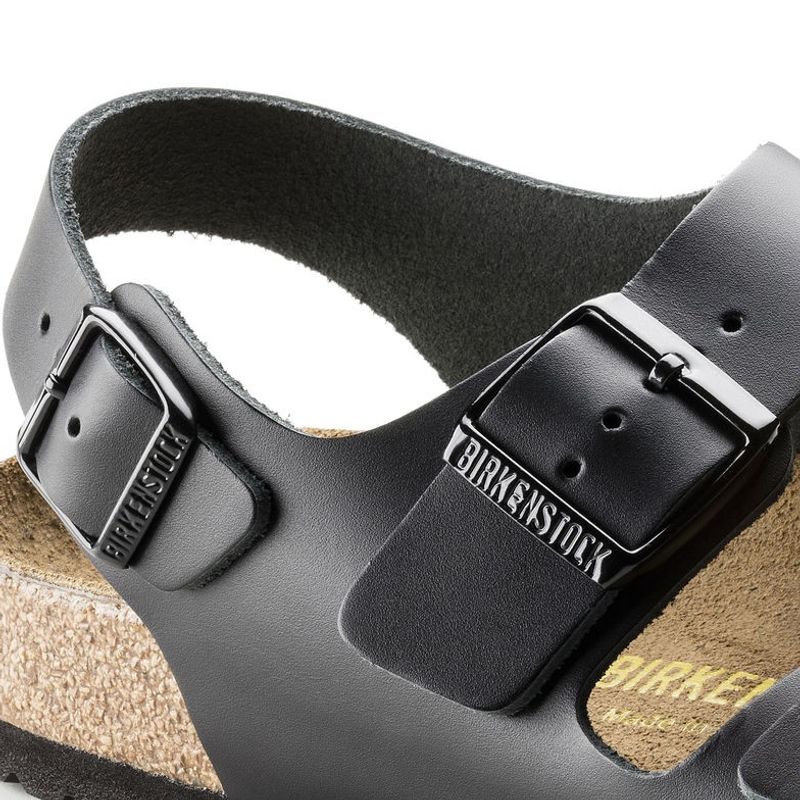 Birkenstock Milano Glatt skinn svart normal