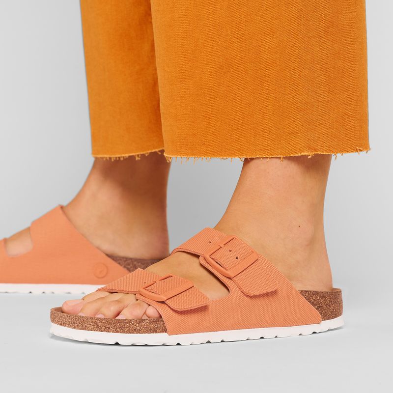 Birkenstock Arizona Vegan Canvas Papaya smal