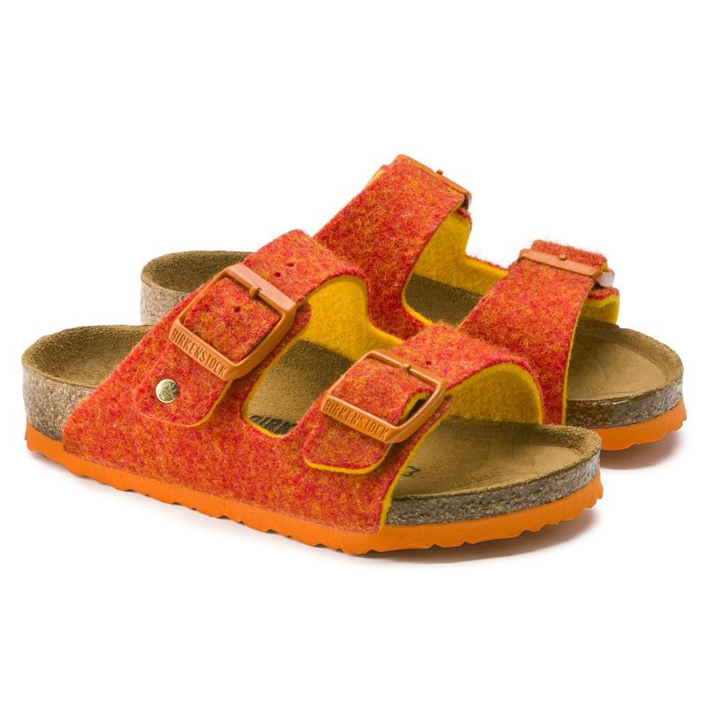 Birkenstock Arizona Doubleface Oransje smal