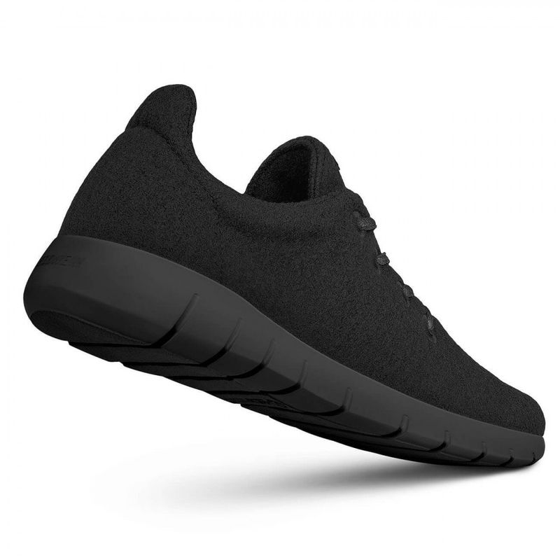 Merino Runner Dame svart - merino ull