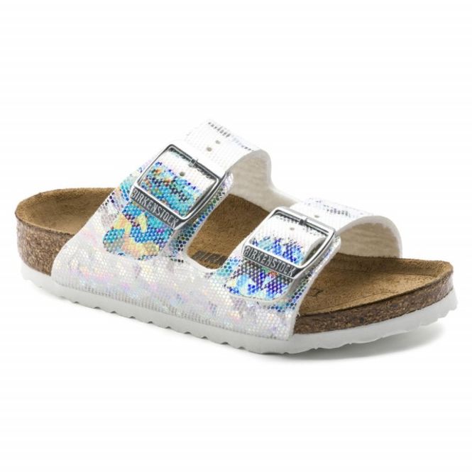 Hovedbilde Birkenstock Arizona Hologram Sølv Mikrofiber