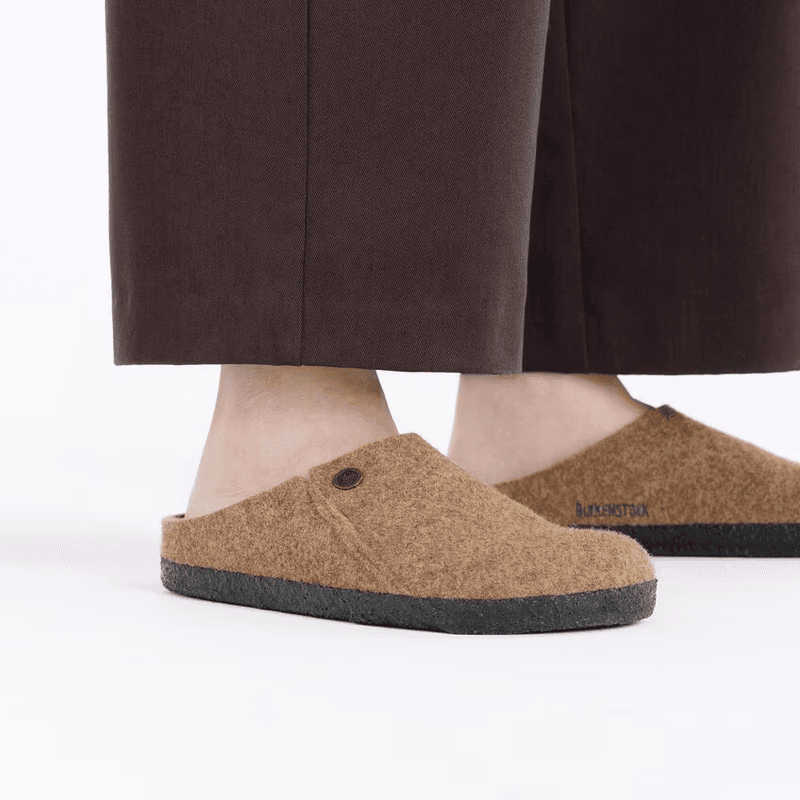Birkenstock Zermatt Toffe Melange tøffel ullfleece smal