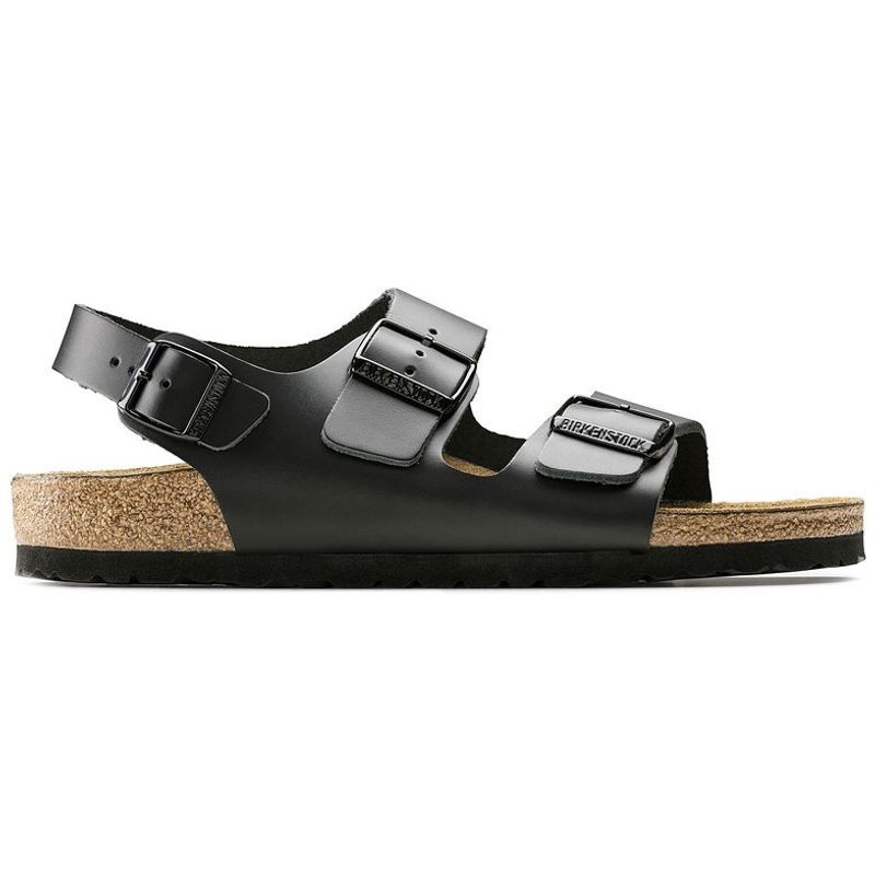 Birkenstock Milano Glatt skinn svart normal