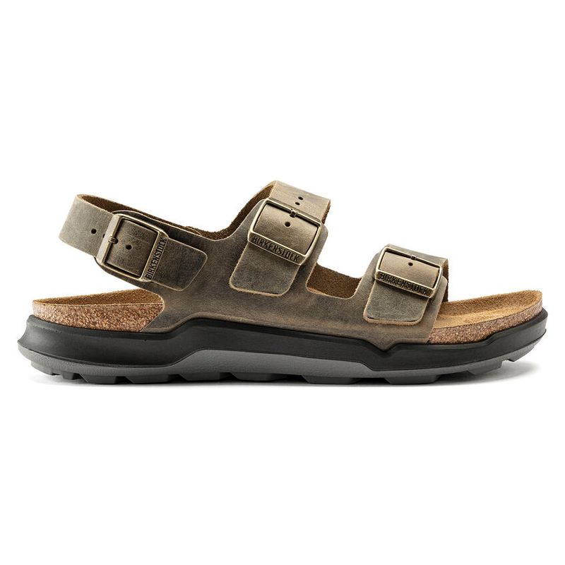 Birkenstock Milano CT Cross Track Faded Khaki oljet skinn normal