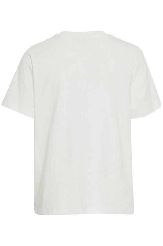 Ichi IHPalmer Loose  T-shirt bomull hvit