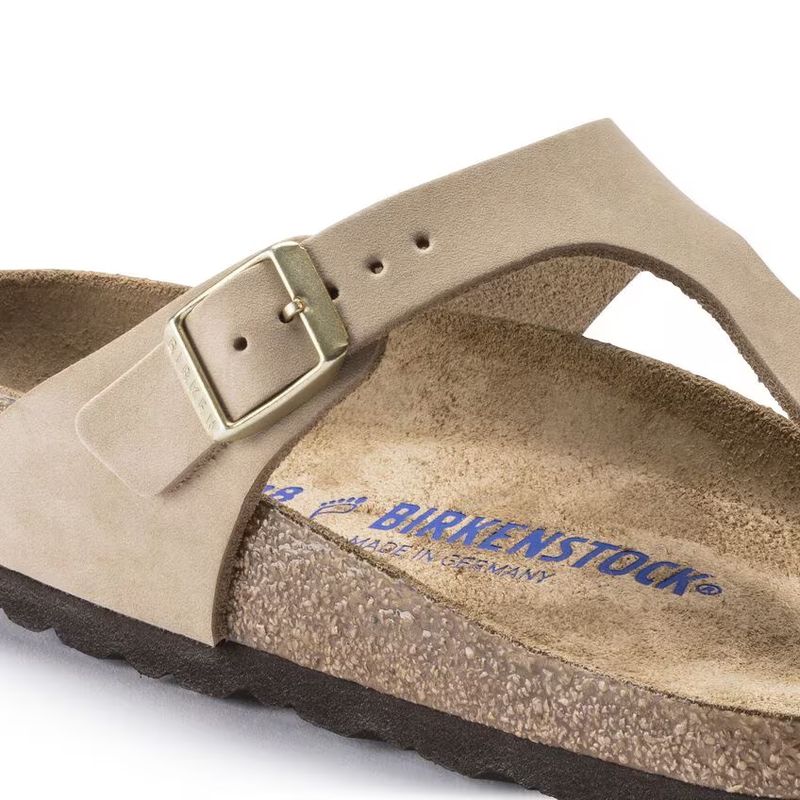 Birkenstock Gizeh SFB Sandcastle skinn normal myk