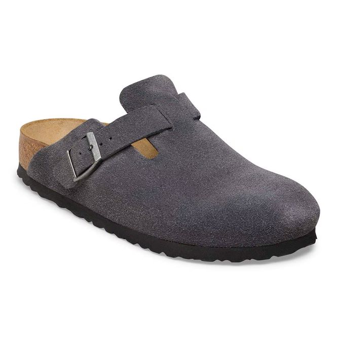 Hovedbilde Birkenstock Boston charcoal semsket skinn normal