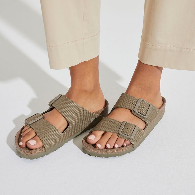 Birkenstock Arizona Vegan textile Faded Khaki smal