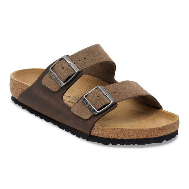 Hovedbilde Birkenstock Arizona Dark tea mixed skinn normal