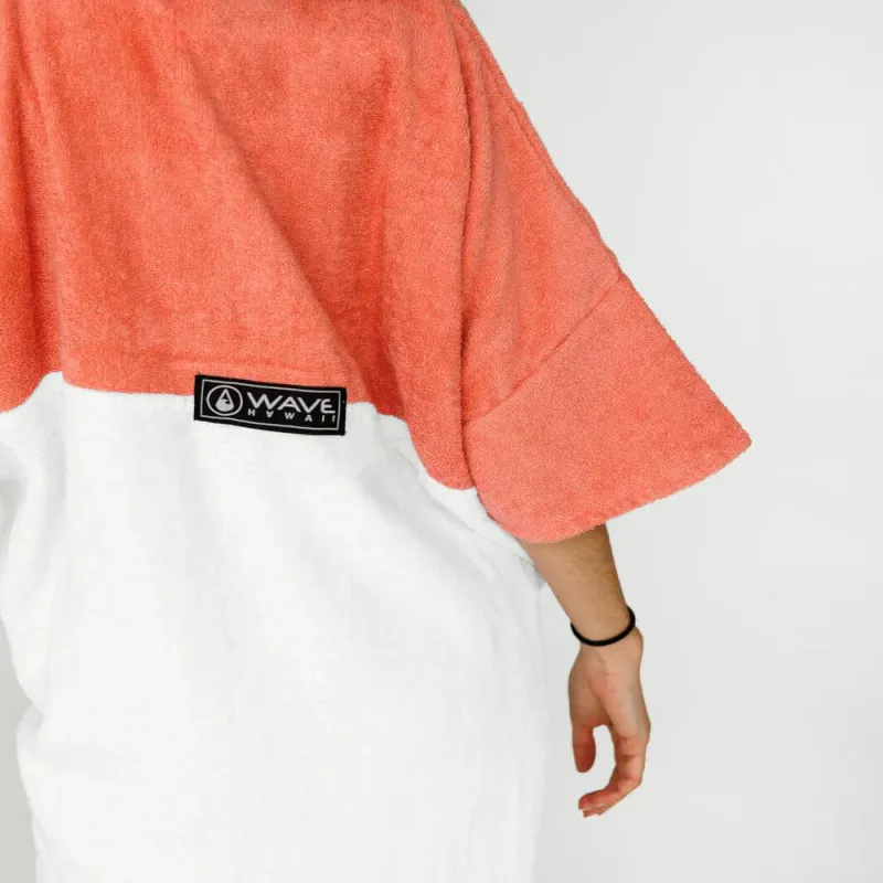 Poncho Håndkle Tavira rød/hvit M