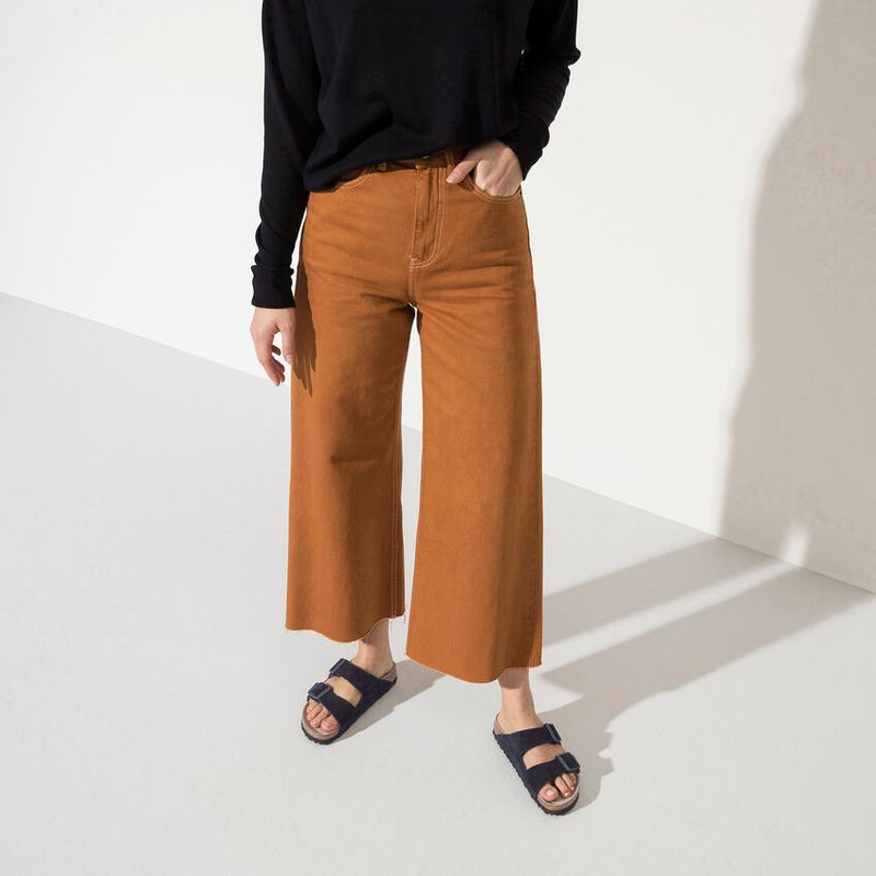 Birkenstock Arizona SFB midnight blå semsket skinn smal myk
