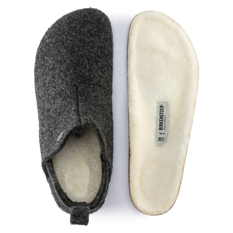 Birkenstock Andermatt Shearling anthracite ullfilt normal