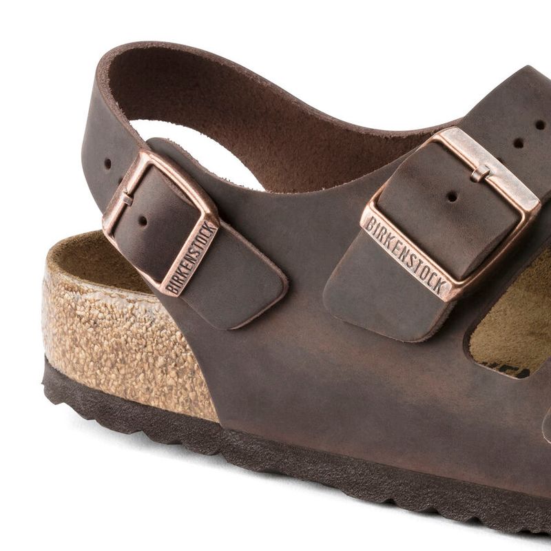 Birkenstock Milano Habana oljet skinn normal