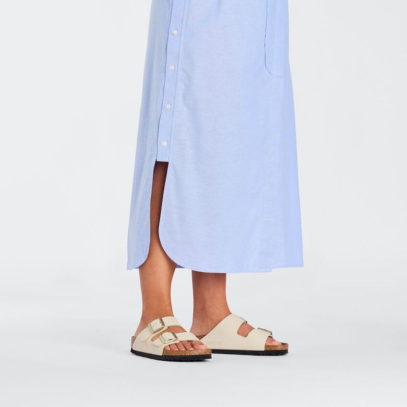 Birkenstock Arizona Ecru nubuck skinn smal
