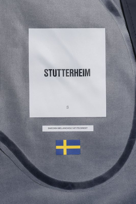 Stutterheim Stockholm lett regnjakke marineblå unisex