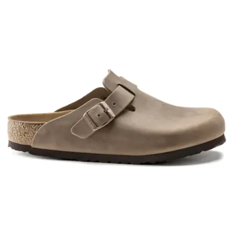 Birkenstock Boston Tabacco oljet skinn smal