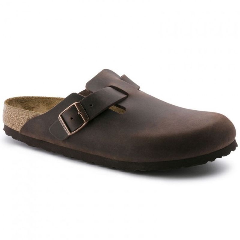 Birkenstock Boston Habana oljet skinn smal