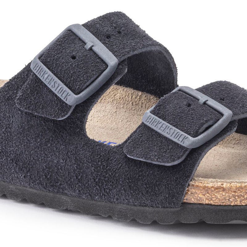 Birkenstock Arizona SFB midnight blå semsket skinn smal myk