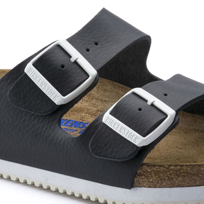 Birkenstock Arizona SL SFB svart skinn smal Myk