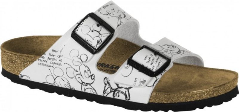 Birkenstock Arizona Mickey heritage svart og hvit