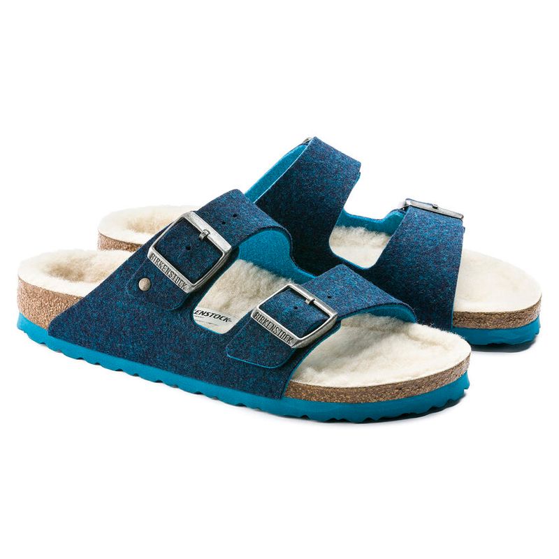 Birkenstock Arizona Doubleface Blå smal