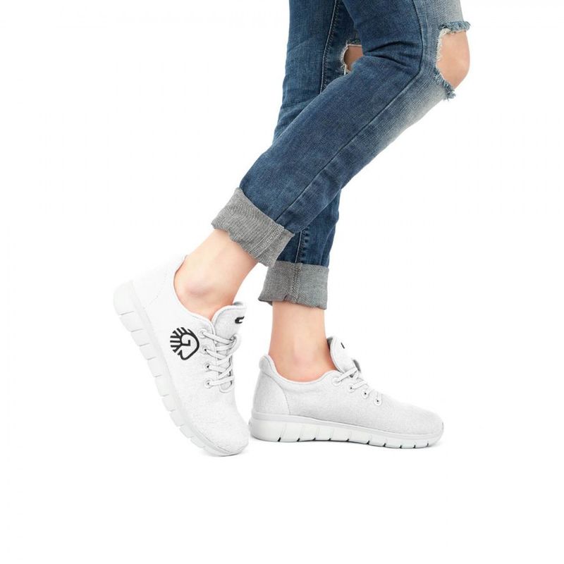 Merino Runner Dame hvit - merino ull