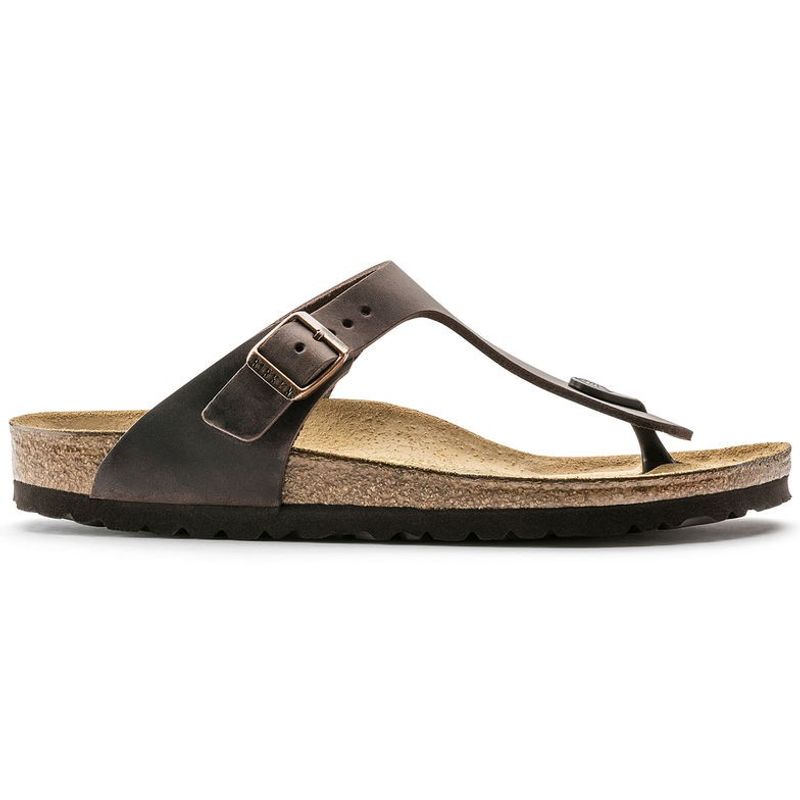 Birkenstock Gizeh Habana skinn normal