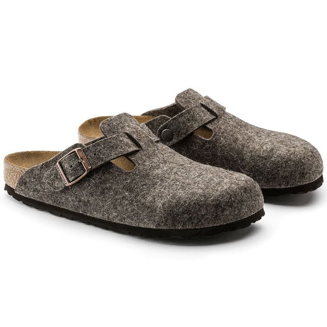 Hovedbilde Birkenstock Boston Cacao ullfilt smal