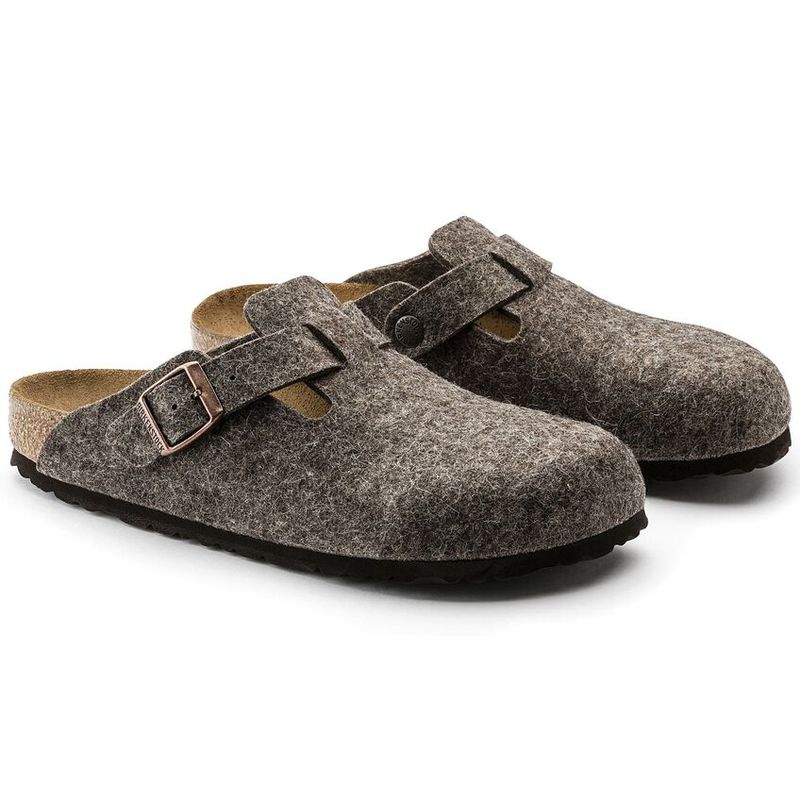 Birkenstock Boston Cacao ullfilt normal