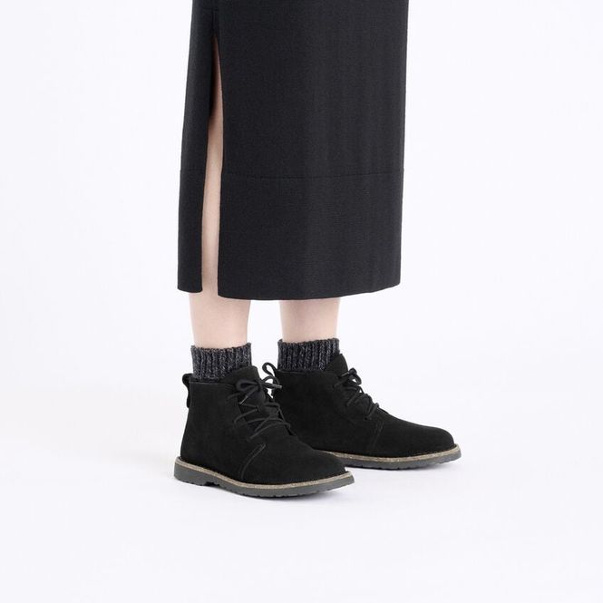 Hovedbilde Birkenstock Uppsala semsket skinn svart normal ...