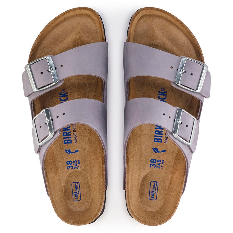 Birkenstock Arizona SFB Purple fog nubuk skinn smal myk