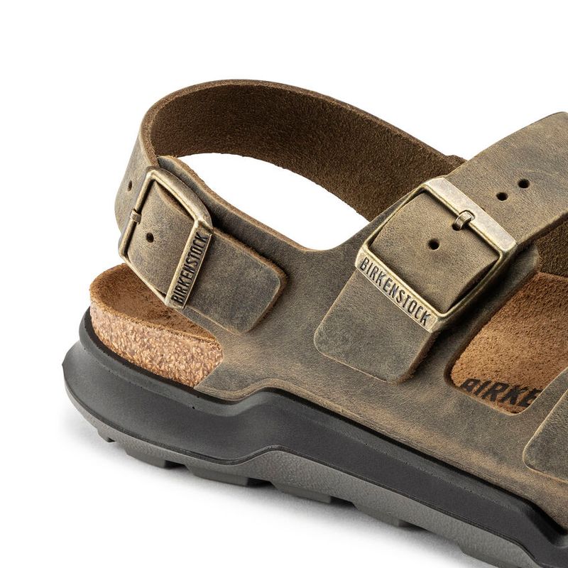 Birkenstock Milano CT Cross Track Faded Khaki oljet skinn normal
