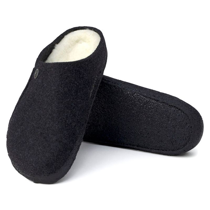 Birkenstock Zermatt Shearling mørkegrå ull smal