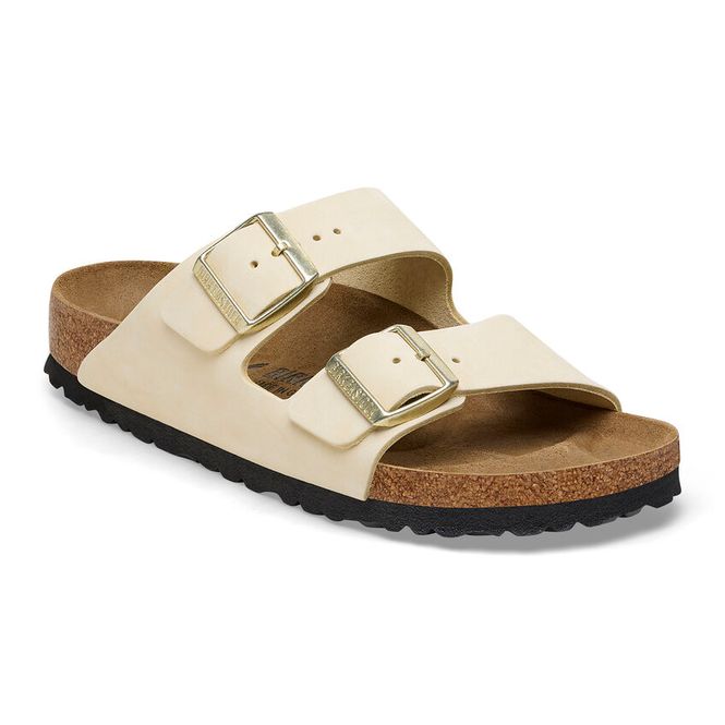 Hovedbilde Birkenstock Arizona Ecru nubuck skinn smal
