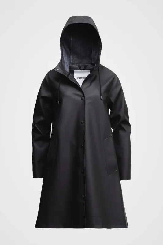 Stutterheim Mosebacke regnjakke svart dame
